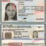 Carte de séjour spécimen