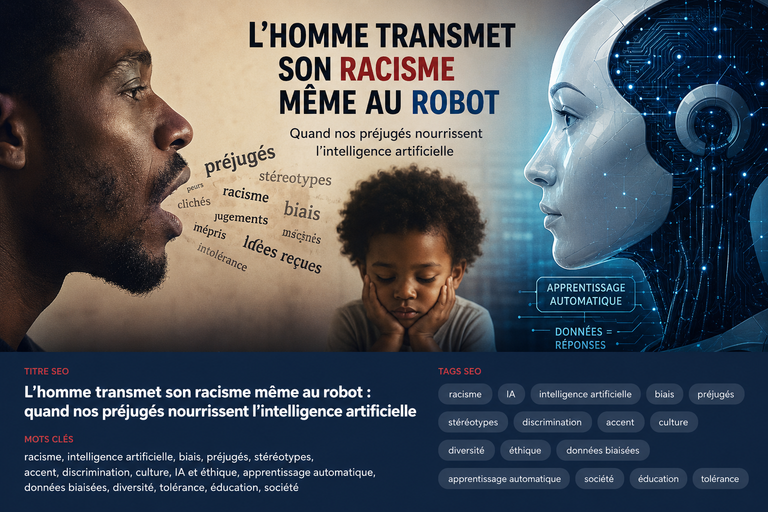 Les robots héritent de nos biais